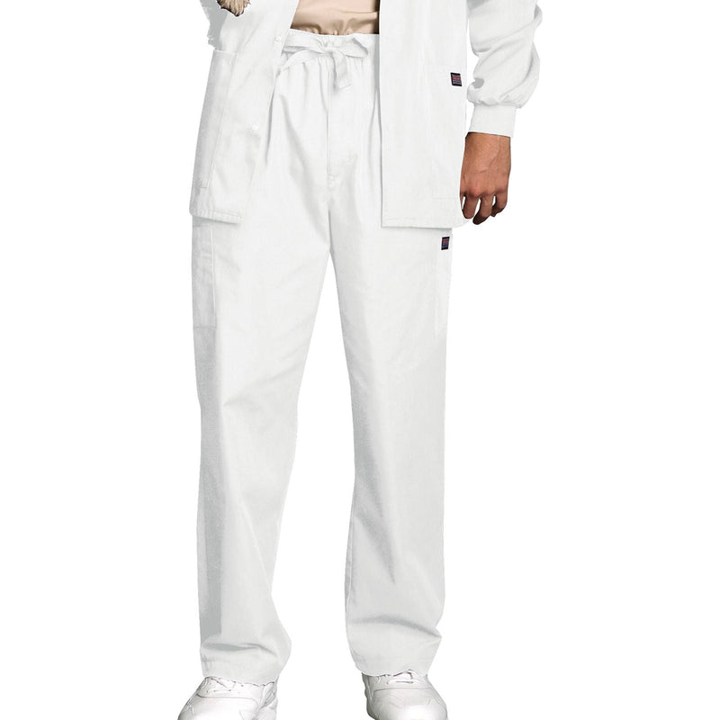 white - Men's Fly Front Cargo Pant