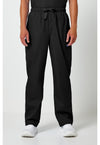 Black - Cherokee WW Originals Men Scrub Pants - Front View