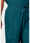 Caribbean Blue - Men's Fly Front Cargo Scrub Pants (View 3)