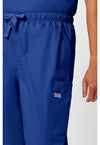 Galaxy Blue - Men's Fly Front Cargo Scrub Pants (View 4)