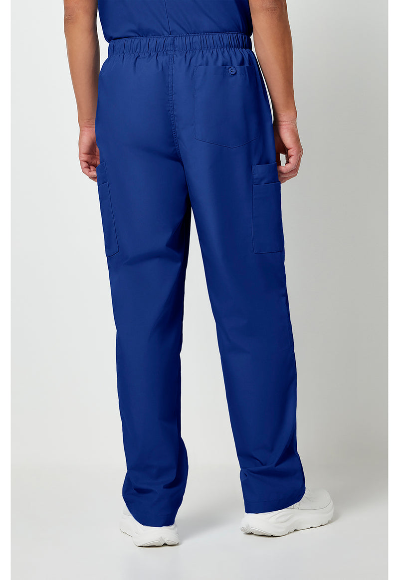 Galaxy Blue - Cherokee WW Originals Men Scrub Pants - Back View