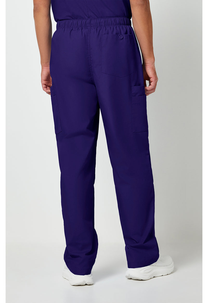 Grape - Cherokee WW Originals Men Scrub Pants - Back View