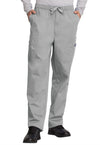 Grey - Cherokee WW Originals Men Scrub Pants - Front View