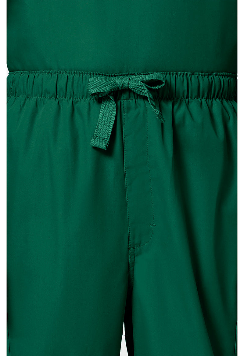 Hunter Green - Men's Fly Front Cargo Scrub Pants (View 2)