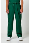 Hunter Green - Cherokee WW Originals Men Scrub Pants - Front View