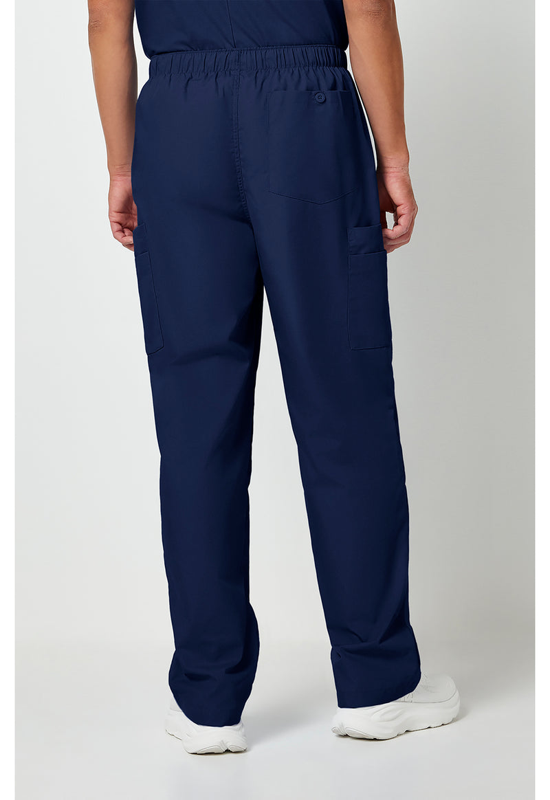 Navy - Cherokee WW Originals Men Scrub Pants - Back View