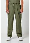 Olive - Cherokee WW Originals Men Scrub Pants - Front View