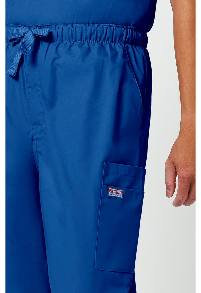 Royal - Men's Fly Front Cargo Scrub Pants (View 4)