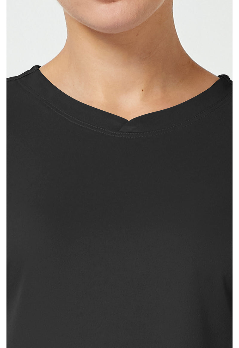BLACK - Women's Fatima Scrub Top (View 2)