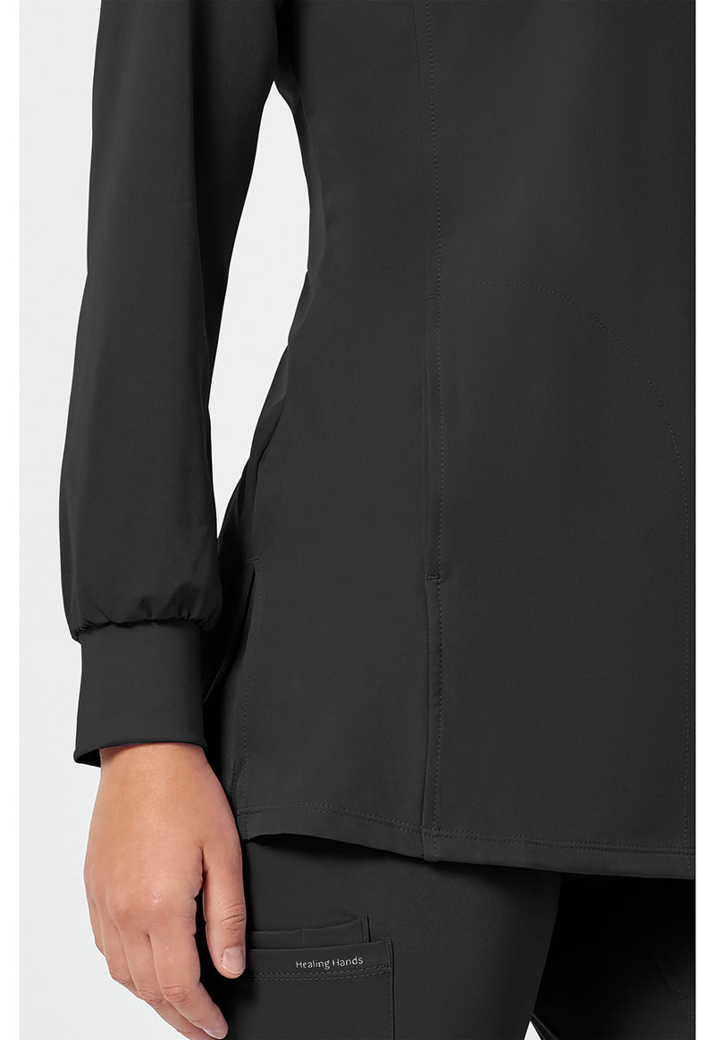 BLACK - Women's Fatima Scrub Top (View 3)