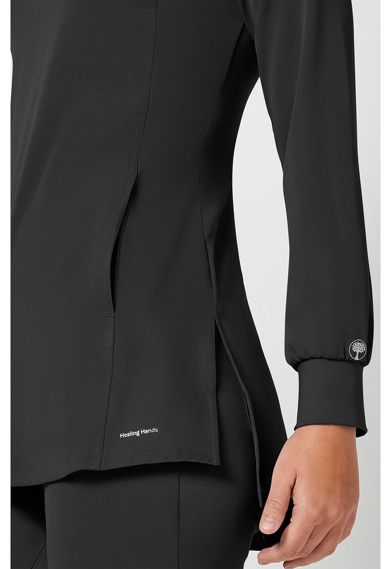 BLACK - Women's Fatima Scrub Top (View 4)