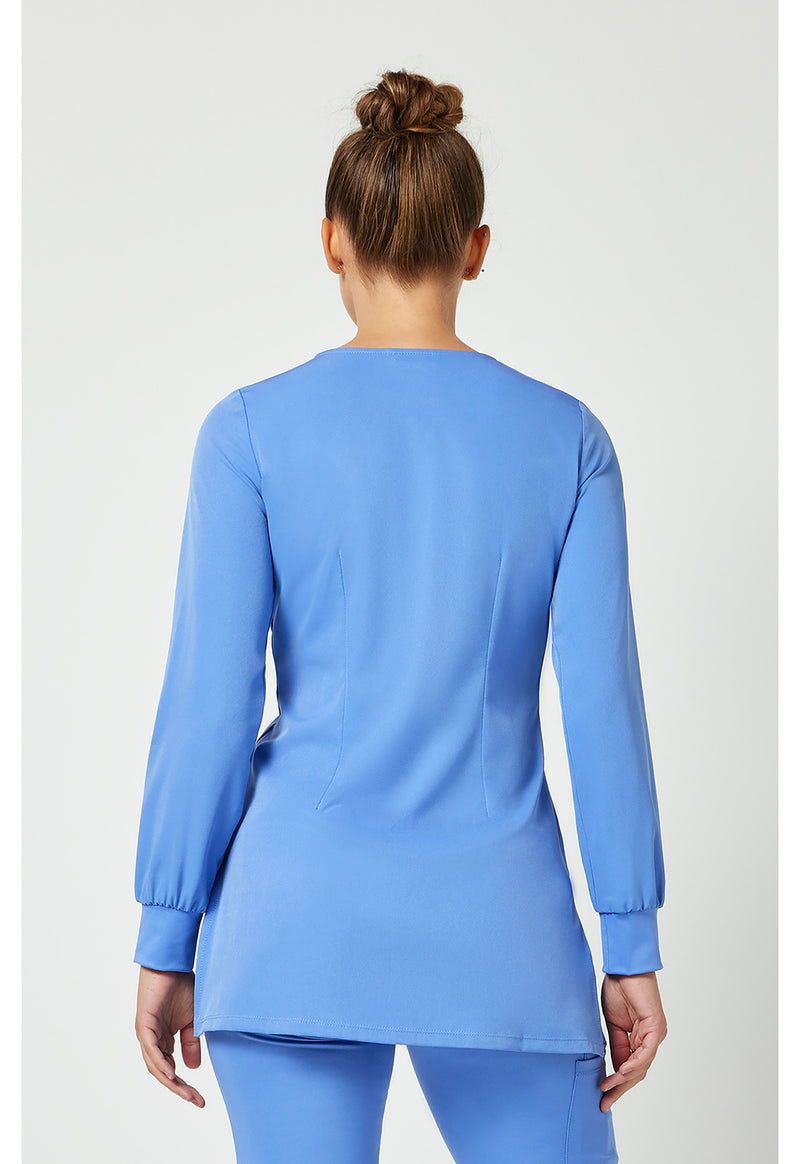 CEIL - Healing Hands Works Women Scrub Top - Back View