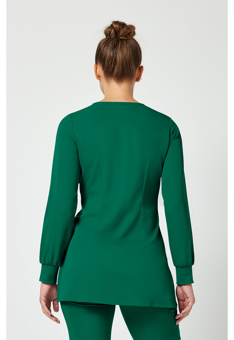 Hunter - Healing Hands Works Women Scrub Top - Back View