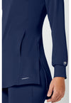 Navy - Women's Fatima Scrub Top (View 4)