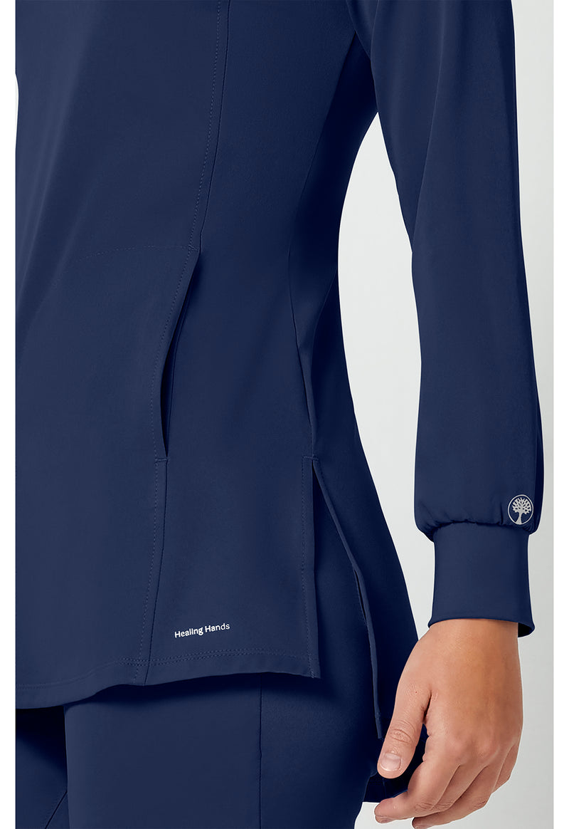 Navy - Women's Fatima Scrub Top (View 4)