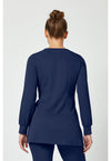 Navy - Healing Hands Works Women Scrub Top - Back View