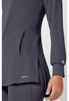 Pewter - Women's Fatima Scrub Top (View 4)