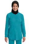 TEAL - Healing Hands Works Women Scrub Top - Front View