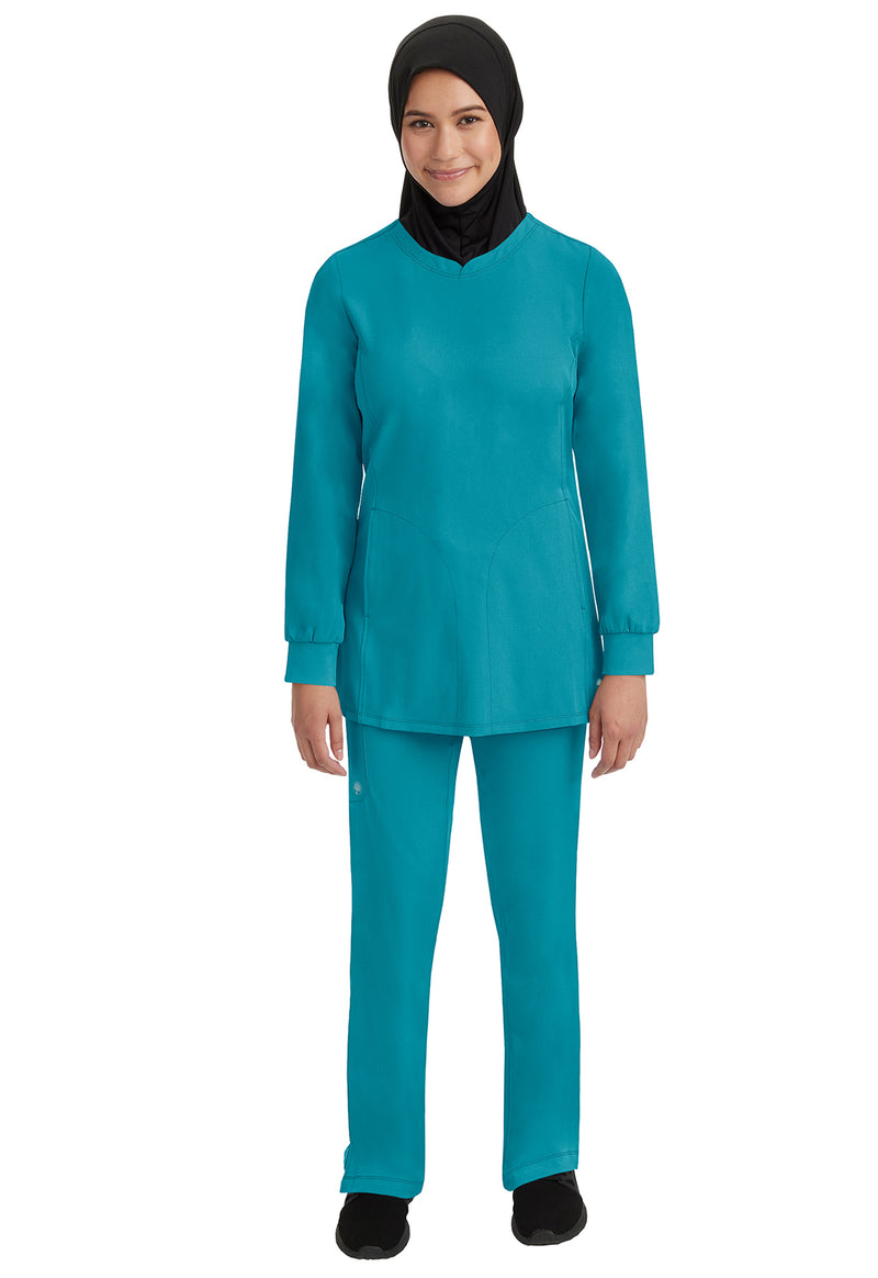 TEAL - Women's Fatima Scrub Top (View 3)