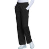black - Mid Rise Pull-On Cargo Pant