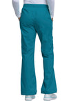 caribbean blue - Mid Rise Pull-On Cargo Pant (Back)