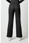 black - Mid Rise Drawstring Cargo Pant (Back)