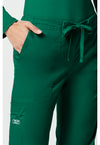 hunter green - Mid Rise Drawstring Cargo Pant (View 3)