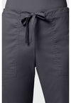 pewter - Mid Rise Drawstring Cargo Pant (View 2)