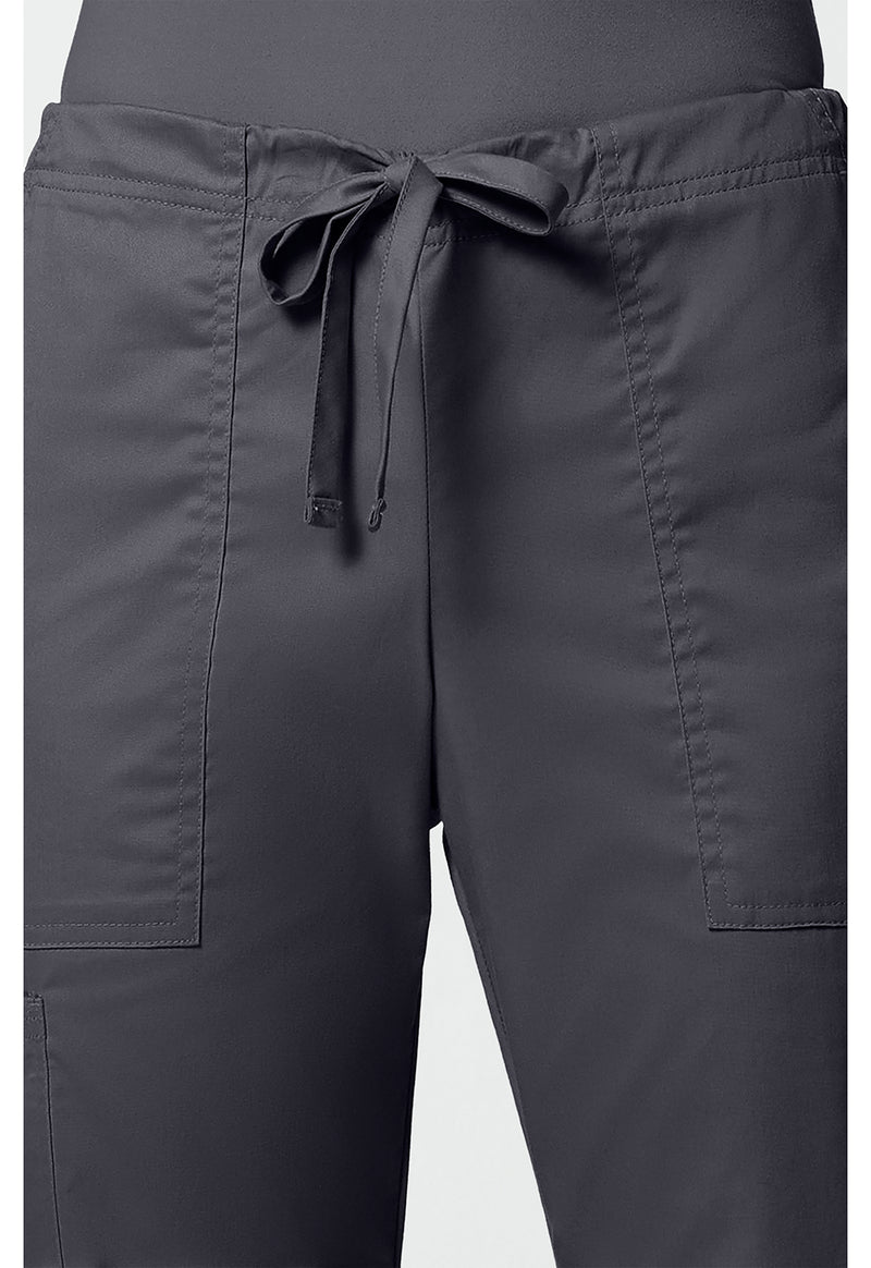 pewter - Mid Rise Drawstring Cargo Pant (View 2)