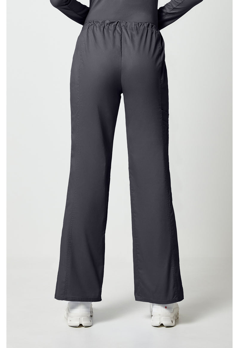 pewter - Mid Rise Drawstring Cargo Pant (Back)