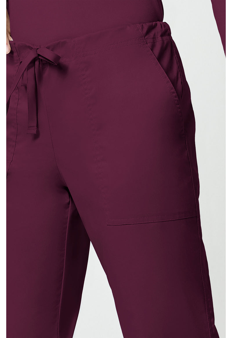 wine - Mid Rise Drawstring Cargo Pant (View 4)