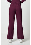 wine - Mid Rise Drawstring Cargo Pant (Back)