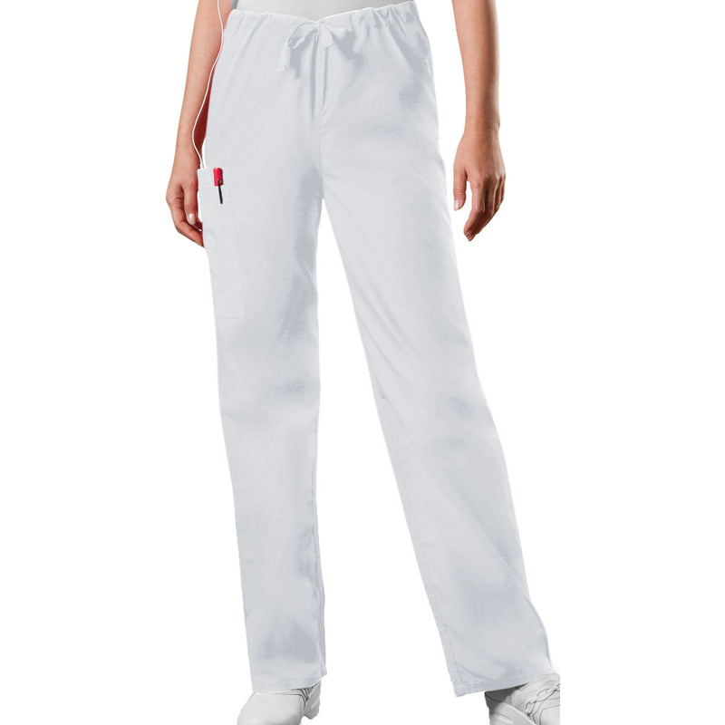 white - Unisex Drawstring Cargo Pant