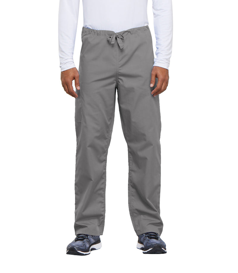Grey - Cherokee WW Originals Unisex Scrub Pants - Front View