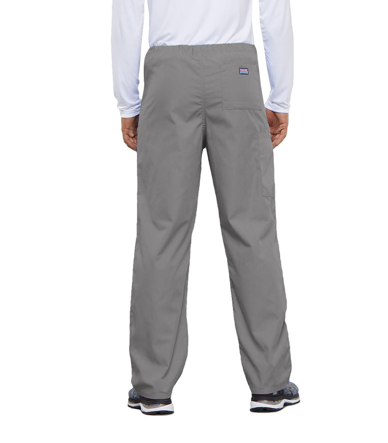 Grey - Cherokee WW Originals Unisex Scrub Pants - Back View