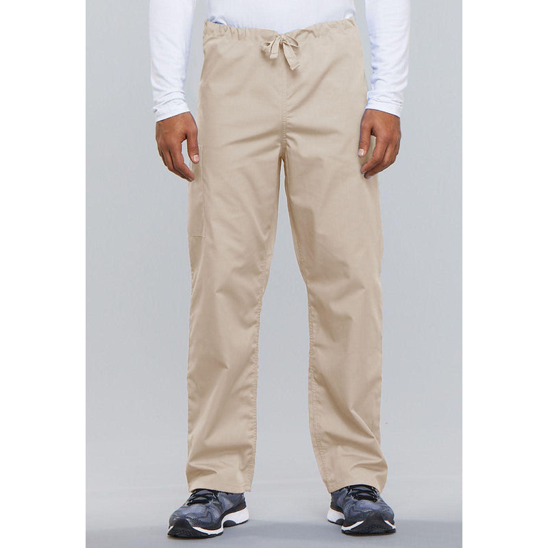 khaki - Unisex Drawstring Cargo Pant