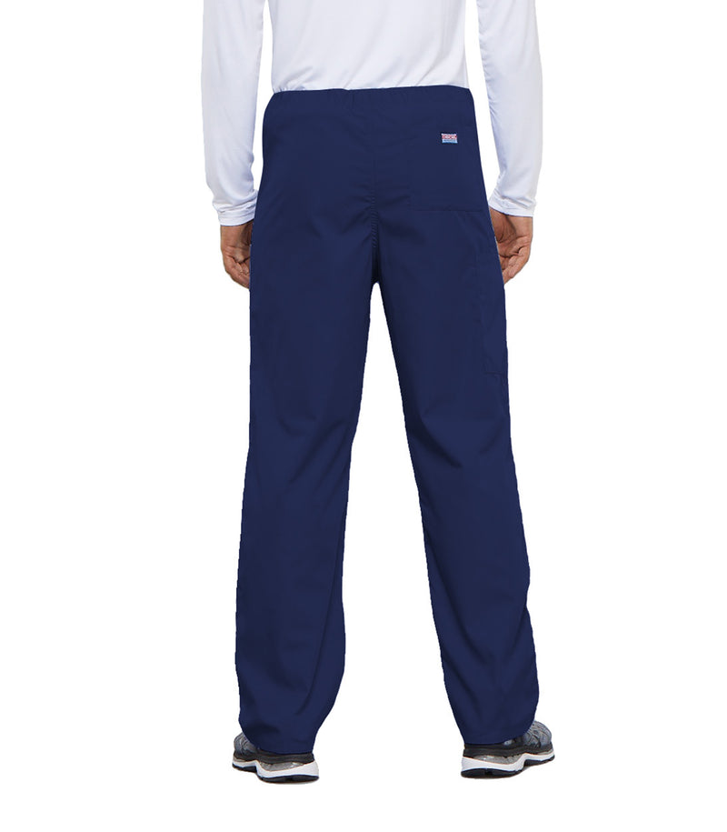 Navy - Cherokee WW Originals Unisex Scrub Pants - Back View