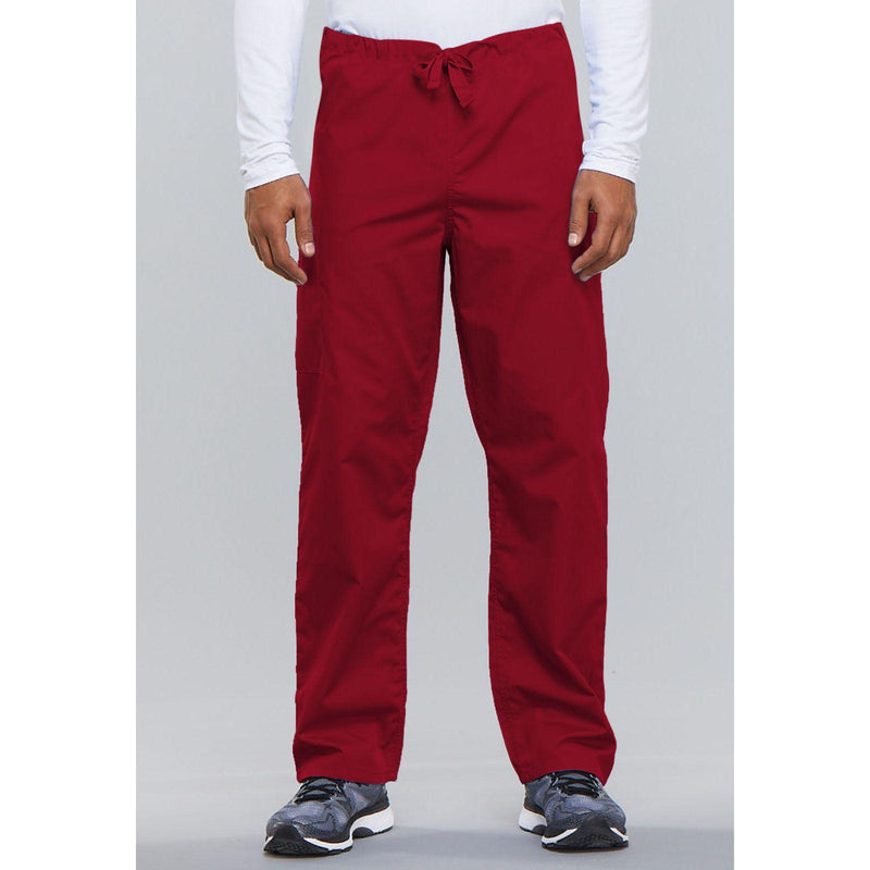 red - Unisex Drawstring Cargo Pant
