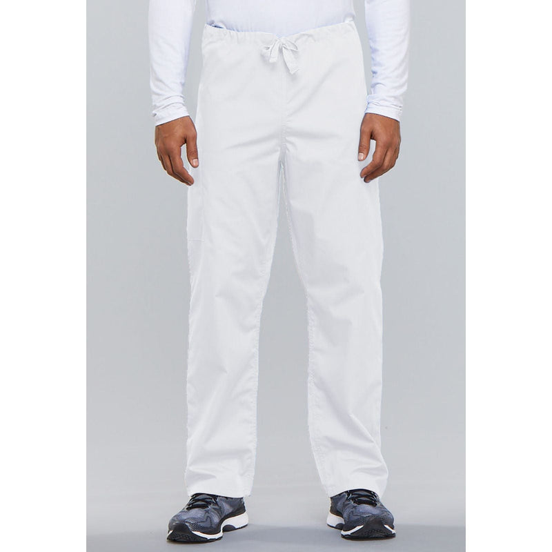 white - Unisex Drawstring Cargo Pant