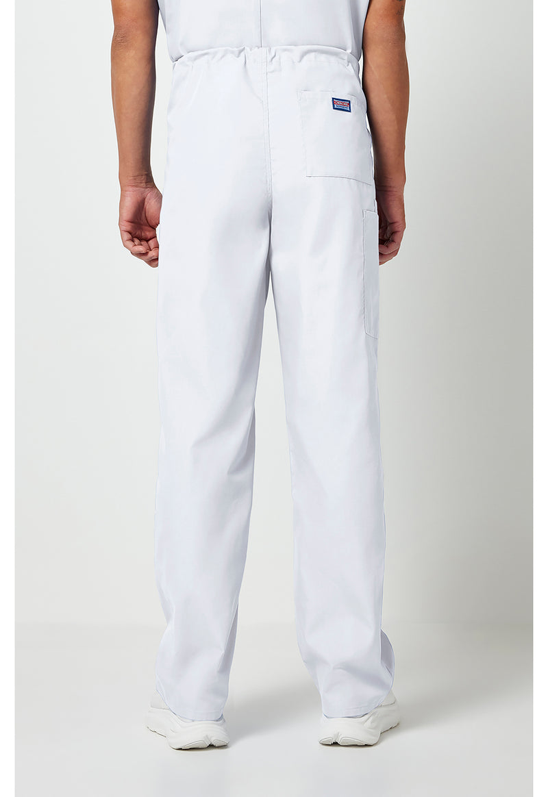 White - Cherokee WW Originals Unisex Scrub Pants - Back View