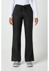 Black - Cherokee WW Originals Women Scrub Pants - Front View
