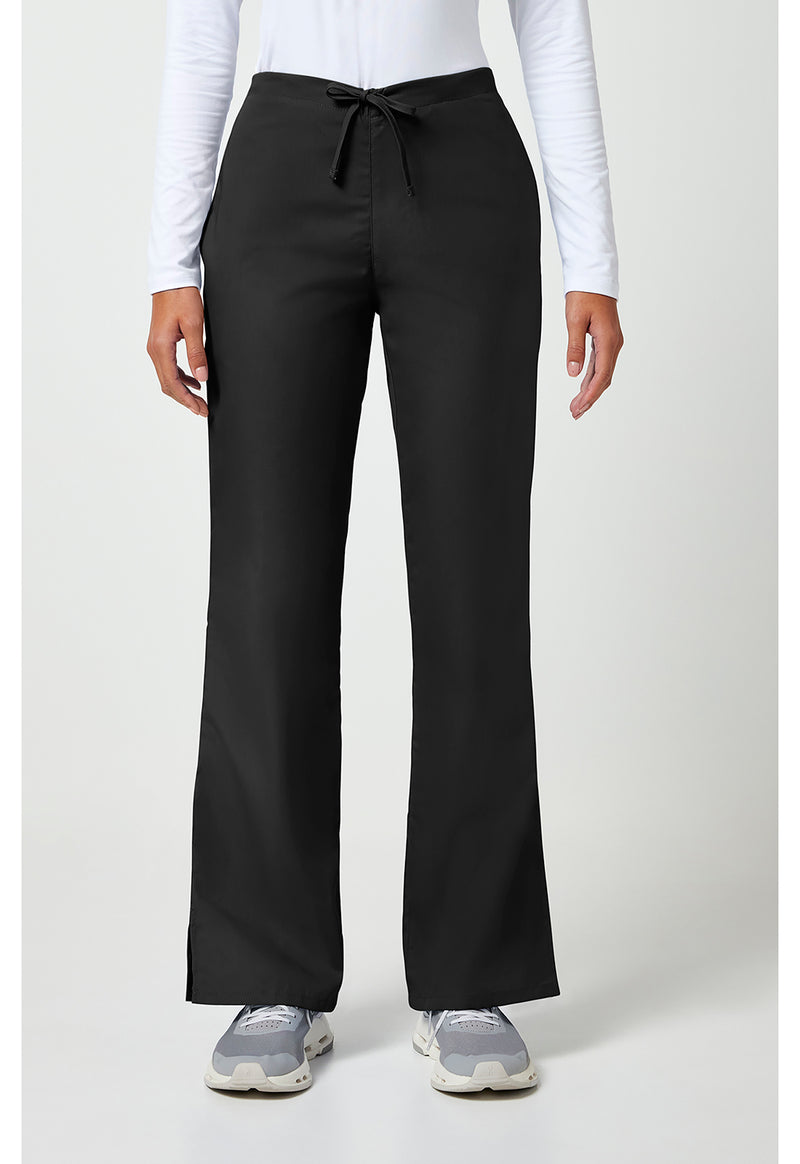 Black - Cherokee WW Originals Women Scrub Pants - Front View