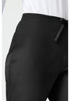 Black - Women's Natural Rise Flare Leg Drawstring Scrub Pants – Regular (View 3)