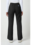 Black - Cherokee WW Originals Women Scrub Pants - Back View