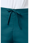 Caribbean Blue - Women's Natural Rise Flare Leg Drawstring Scrub Pants – Regular (View 2)