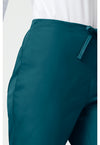 Caribbean Blue - Women's Natural Rise Flare Leg Drawstring Scrub Pants – Regular (View 3)