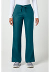Caribbean Blue - Cherokee WW Originals Women Scrub Pants - Front View