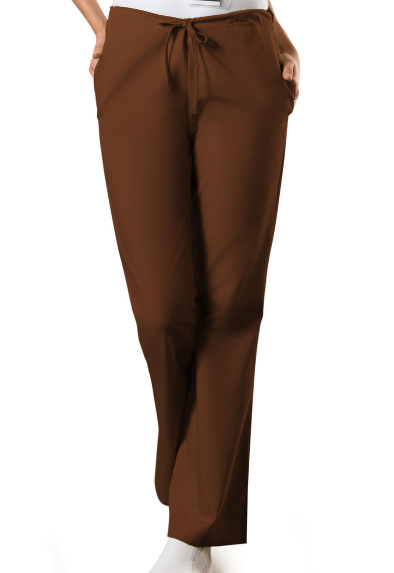 Chocolate - Cherokee WW Originals Women Scrub Pants - Front View
