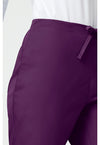 Eggplant - Women's Natural Rise Flare Leg Drawstring Scrub Pants – Regular (View 3)