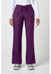 Eggplant - Cherokee WW Originals Women Scrub Pants - Front View